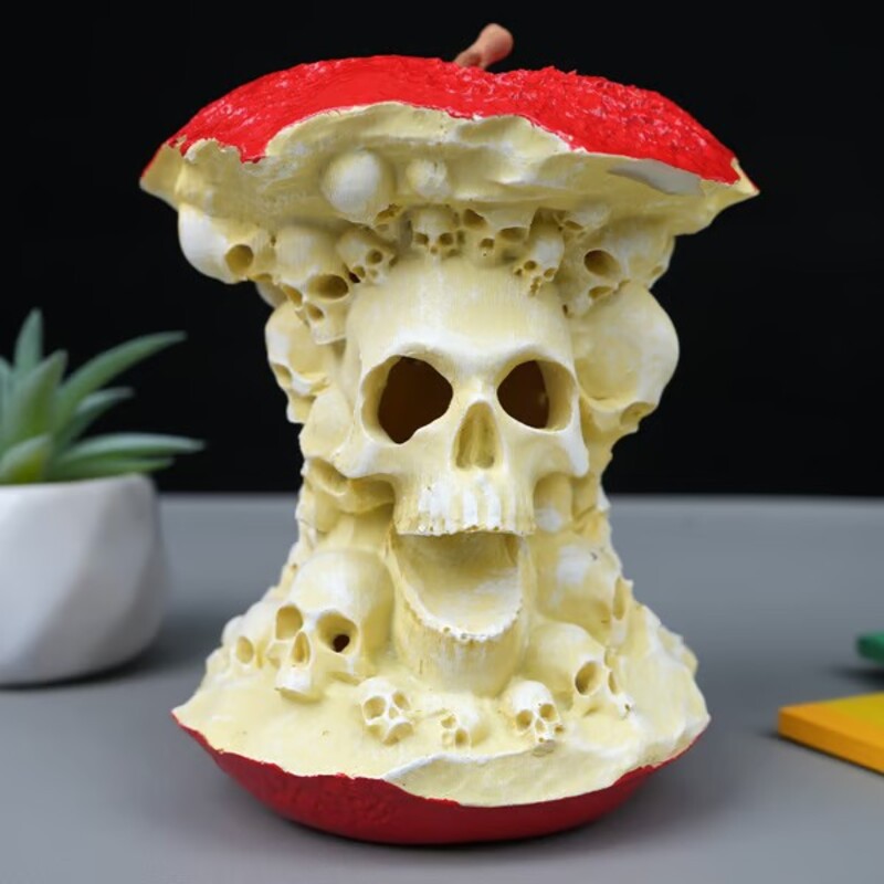 🎃Halloween Hot Sale 49% OFF💀Skull Apple Lamp🍎