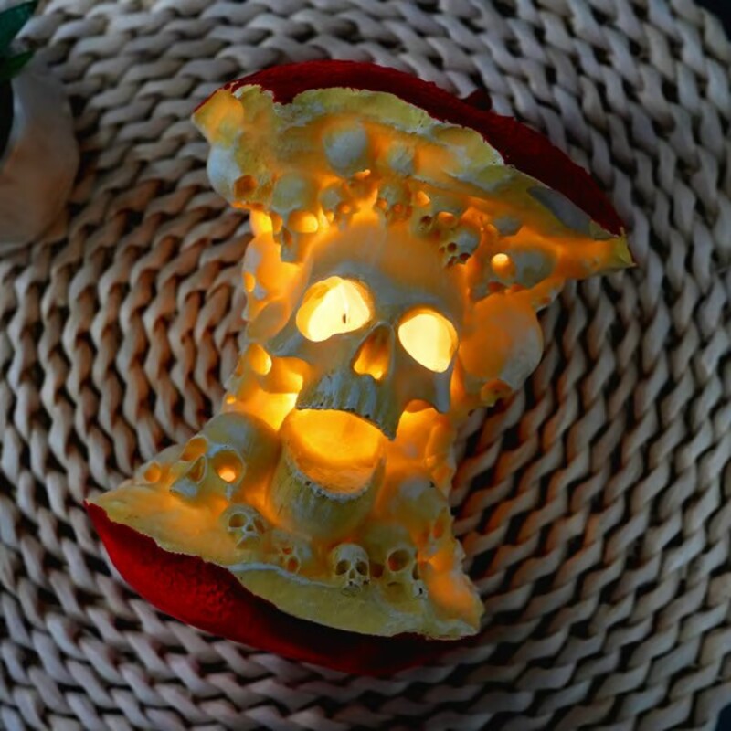 🎃Halloween Hot Sale 49% OFF💀Skull Apple Lamp🍎