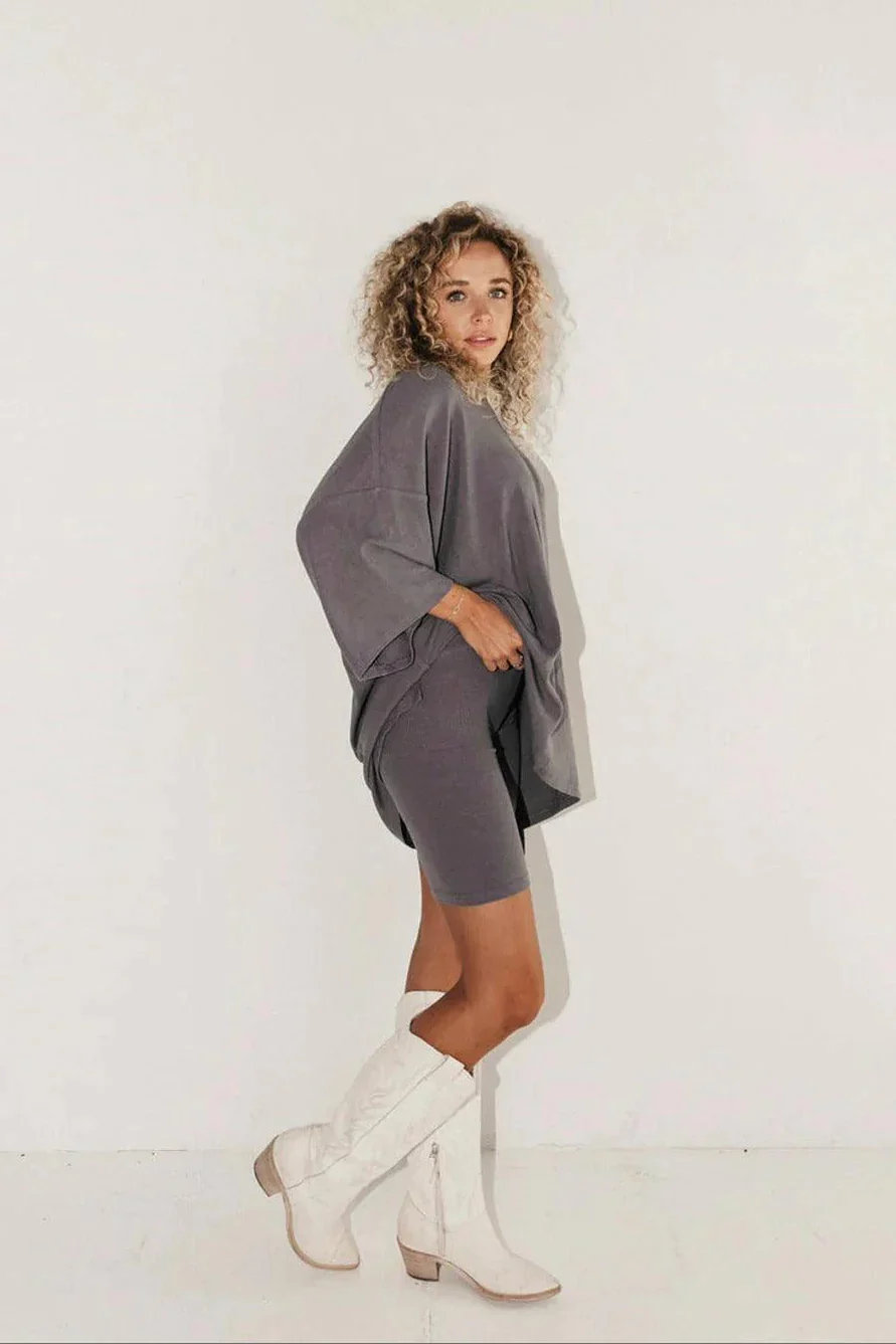 2025 Two Piece Lounge Set Matching Clothing Oversized Tshirts Biker Short Fashion