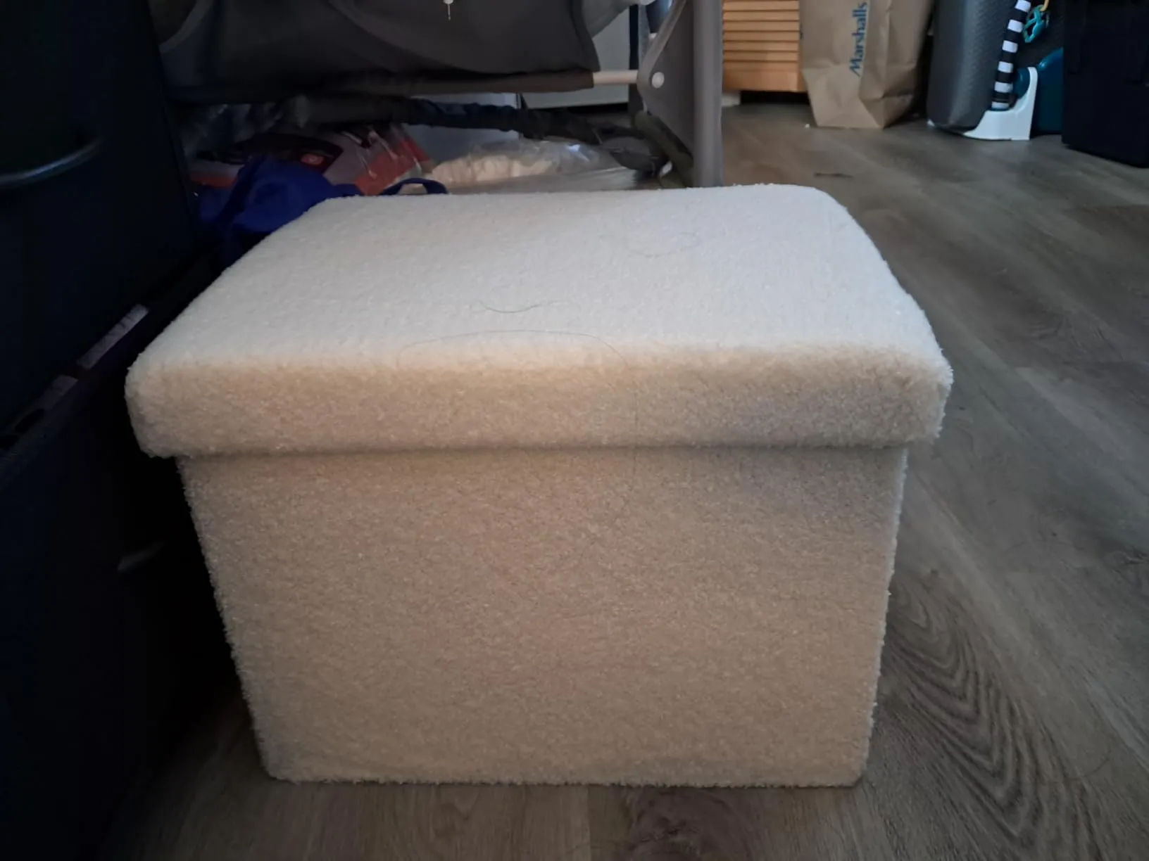 Soft foldable small ottoman