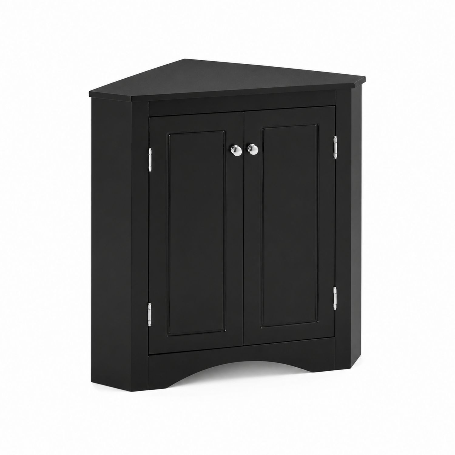 Armoire d'Angle en Bois Noir