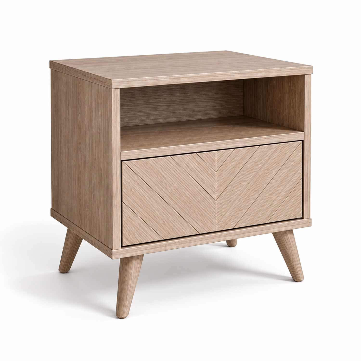 Table de chevet en bois de chêne 50x40x60 cm