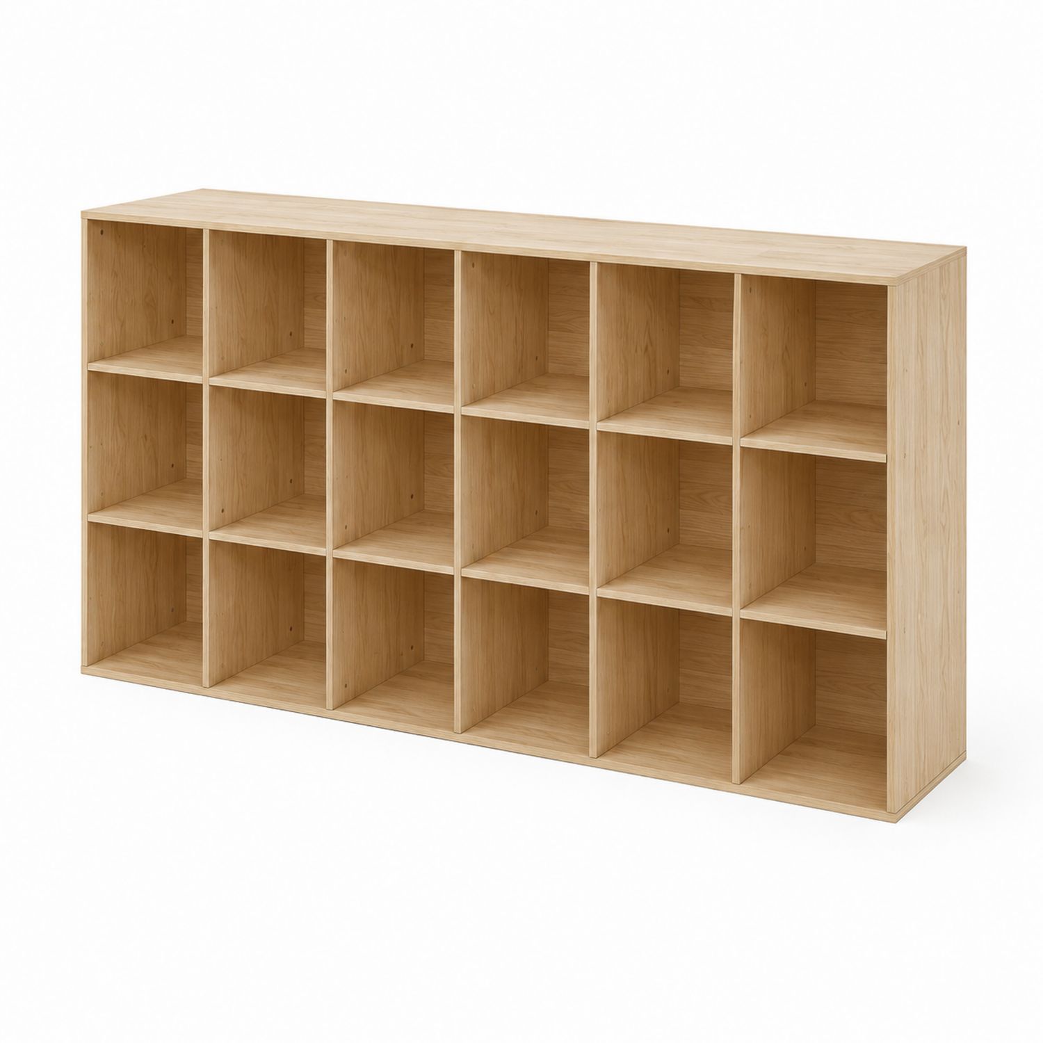 Étagère en bois 15 compartiments 145x33x110 cm-luntrivoqelz