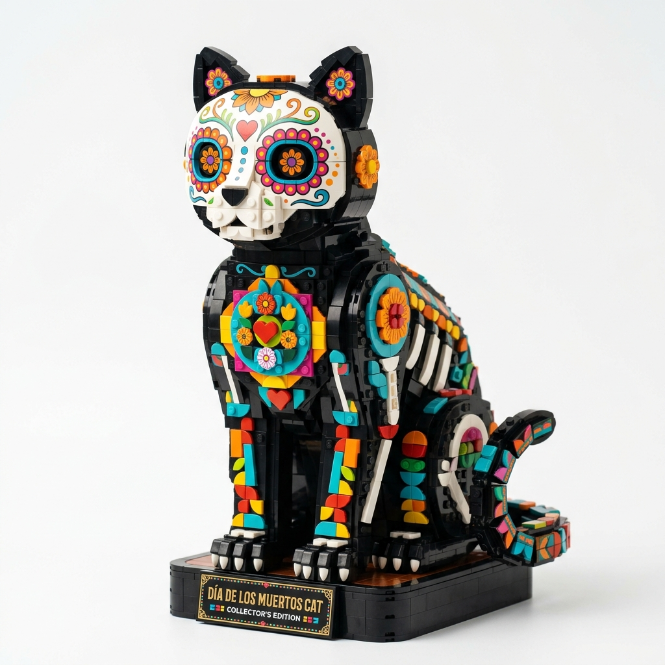 The Catrina Cat: Vibrant Cultural Collector's Edition