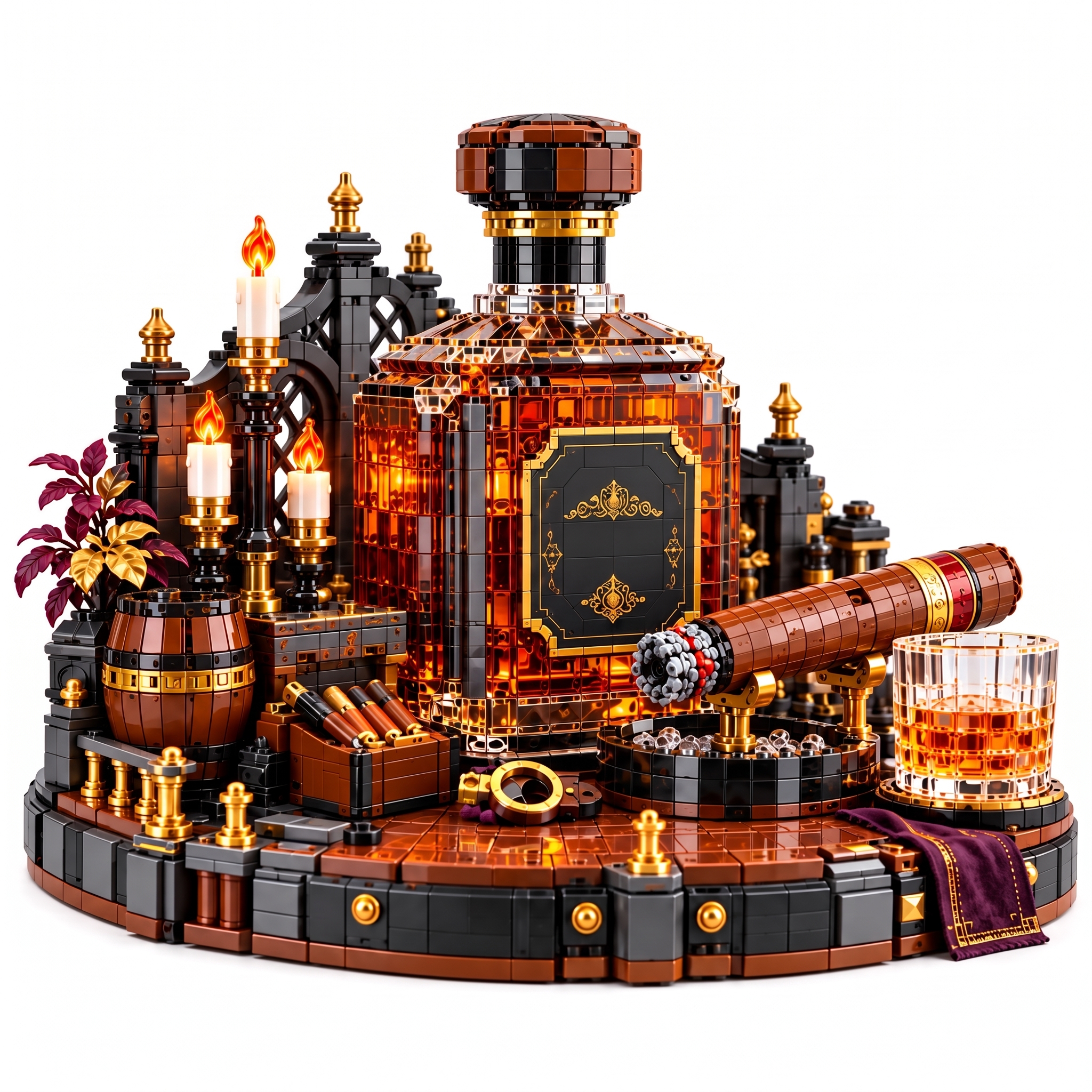 Gentleman's Club: Whiskey & Cigar Lounge Building Set