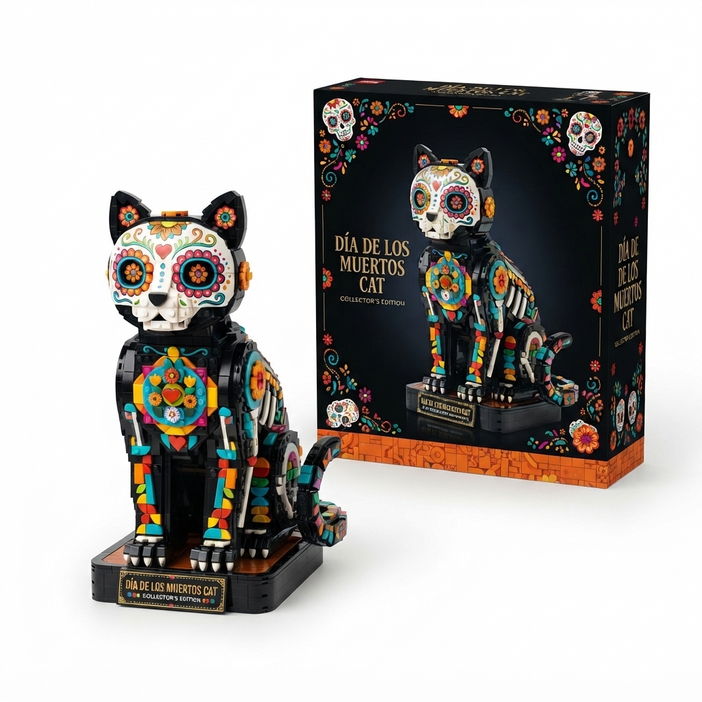 The Catrina Cat: Vibrant Cultural Collector's Edition