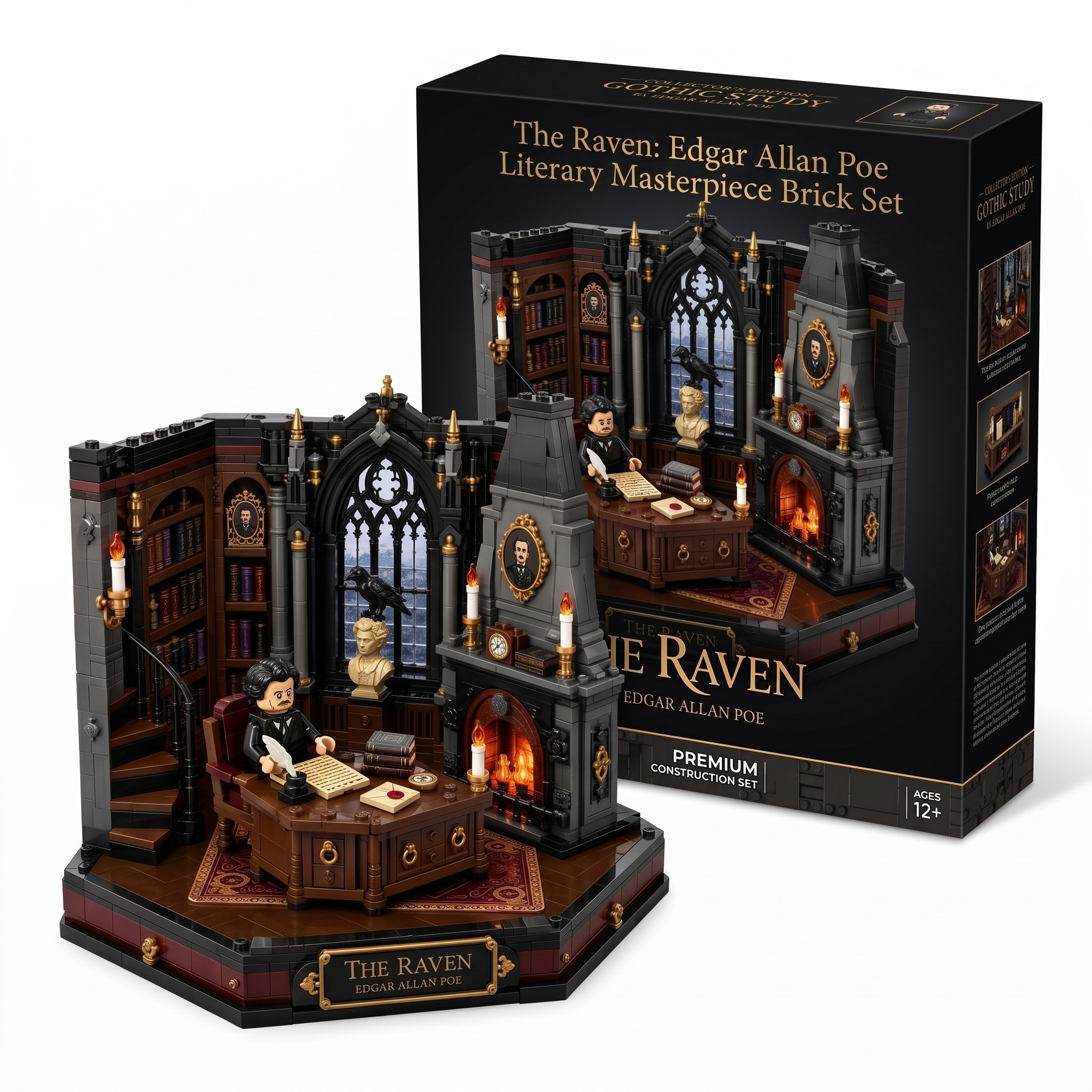 The Raven: Edgar Allan Poe Literary Masterpiece Brick Set