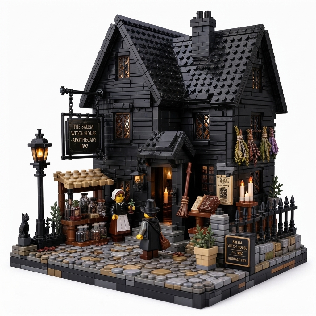 The Salem Witch House & Apothecary 1692 Collector Set