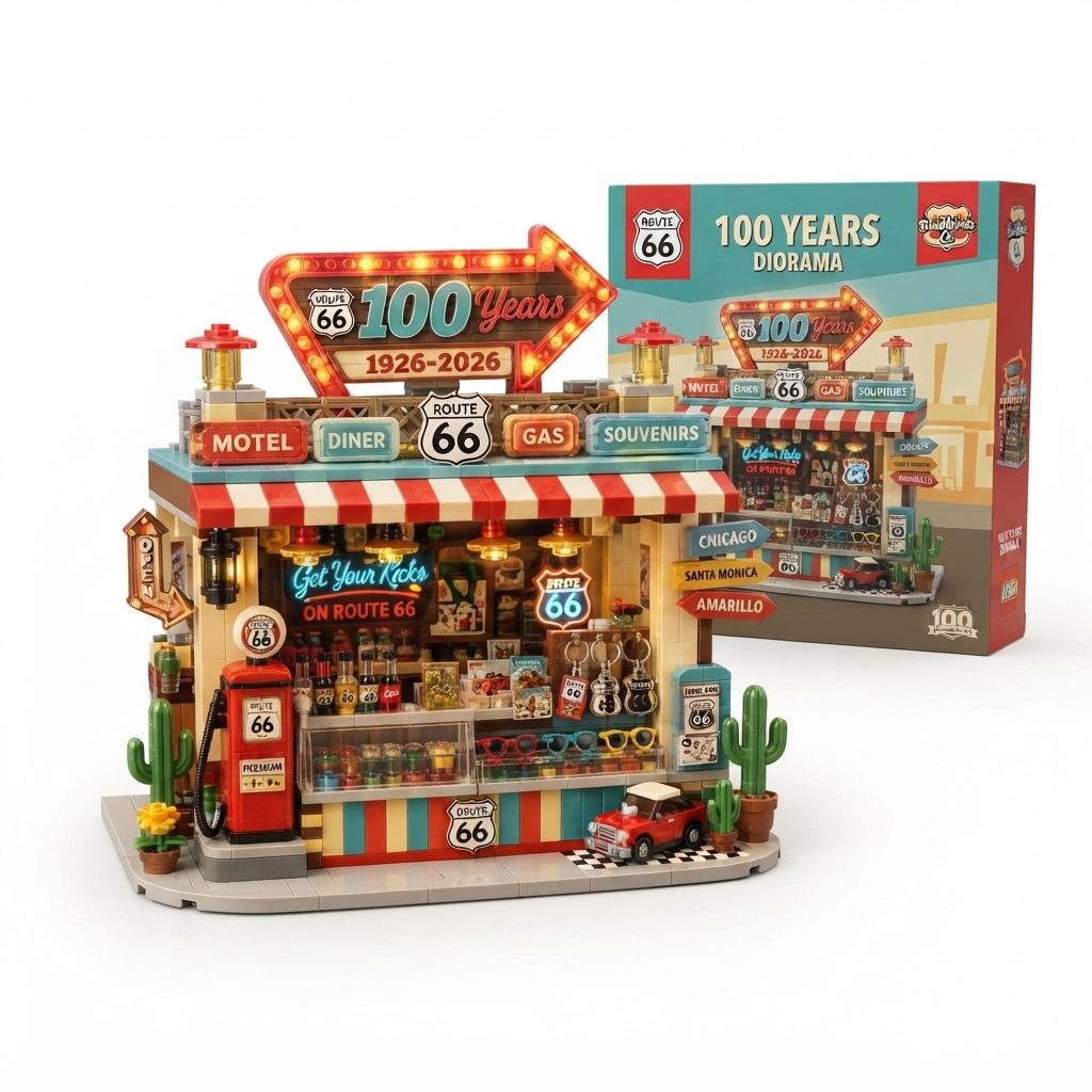 Route 66 "100 Years" Centennial Limited Edition Diorama Building Set