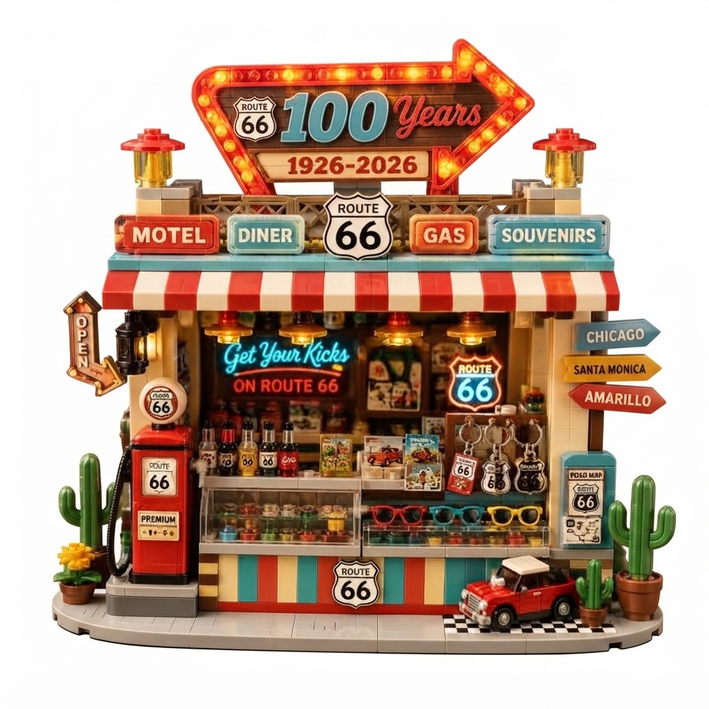Route 66 "100 Years" Centennial Limited Edition Diorama Building Set