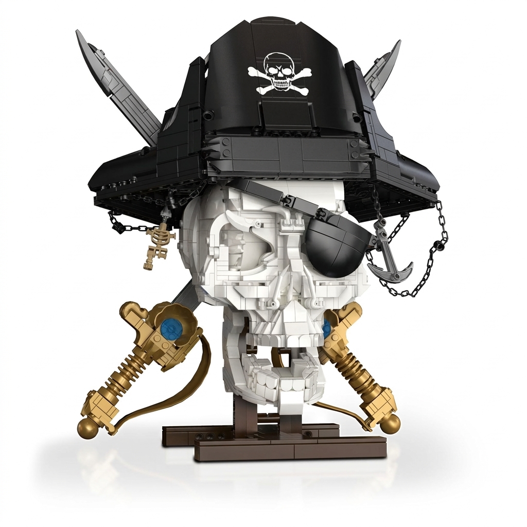 Pirate Legends: The Captain’s Skull Bust Display Set