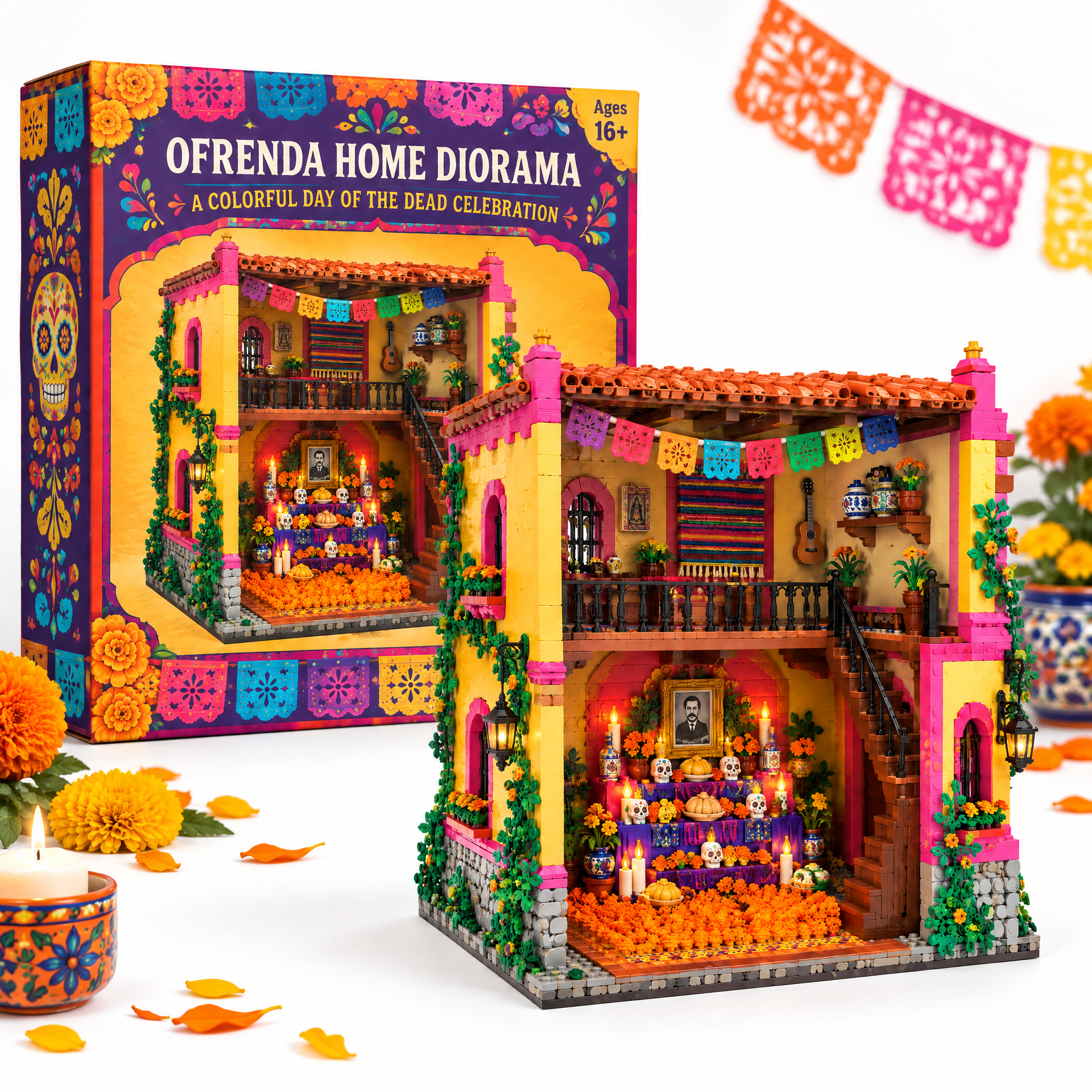 Ofrenda Home Diorama: Remembrance & Heritage Display