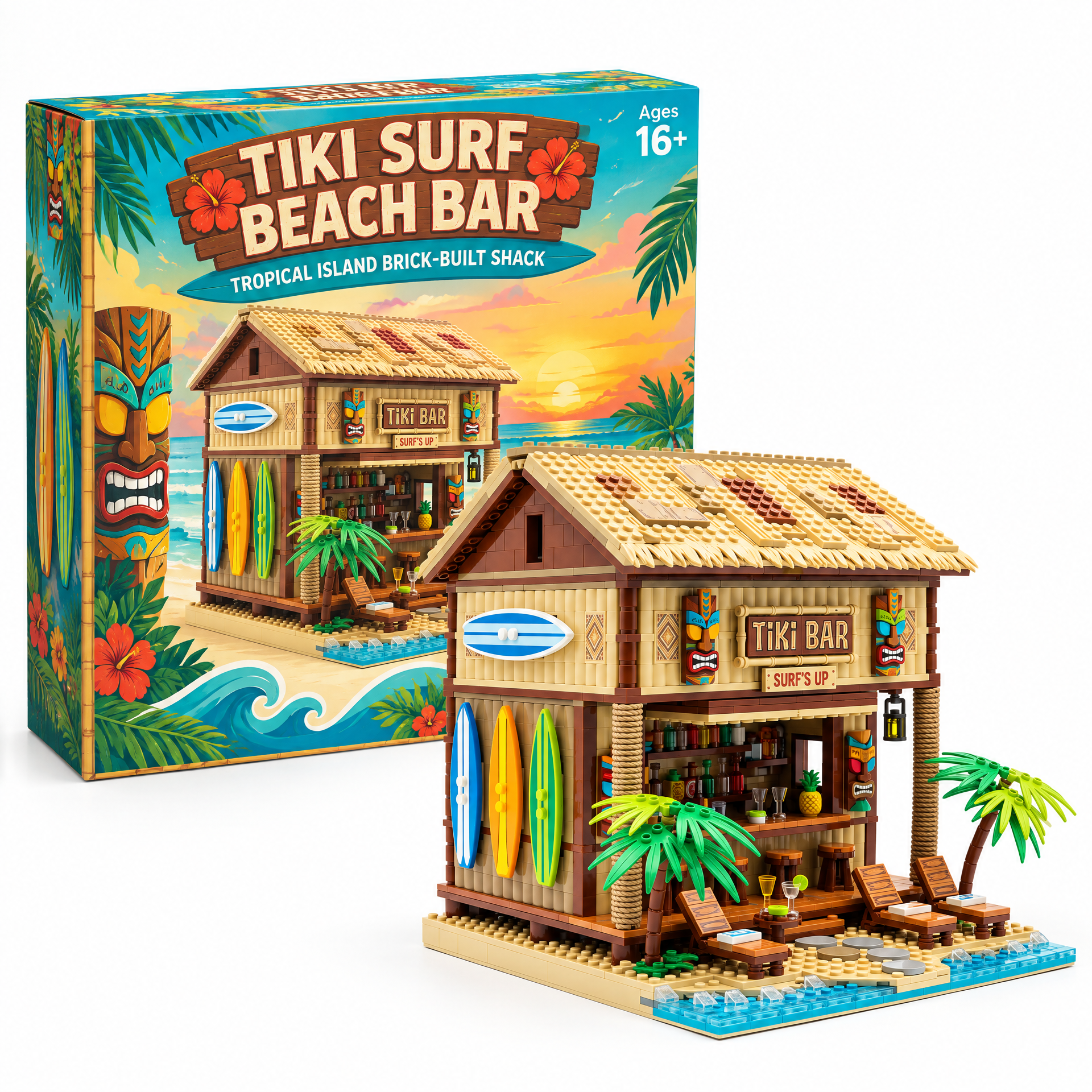 Tiki Surf Beach Bar: Tropical Island Shack Edition