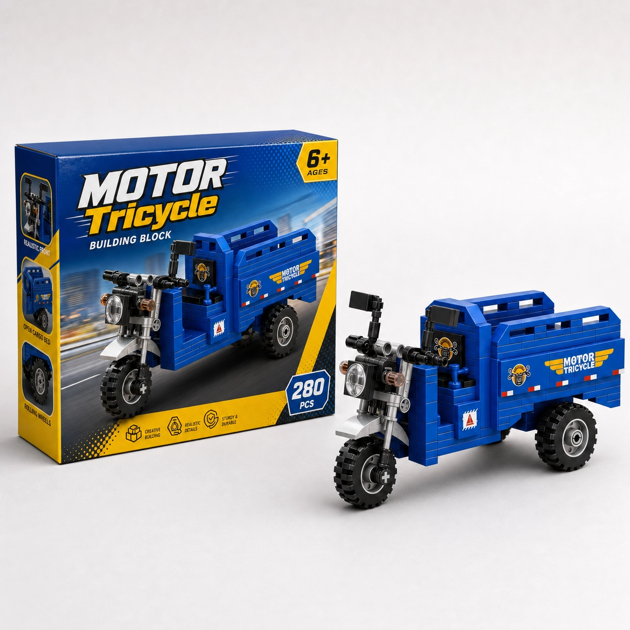 Urban Memories · Retro Blue Motor Cargo Tricycle