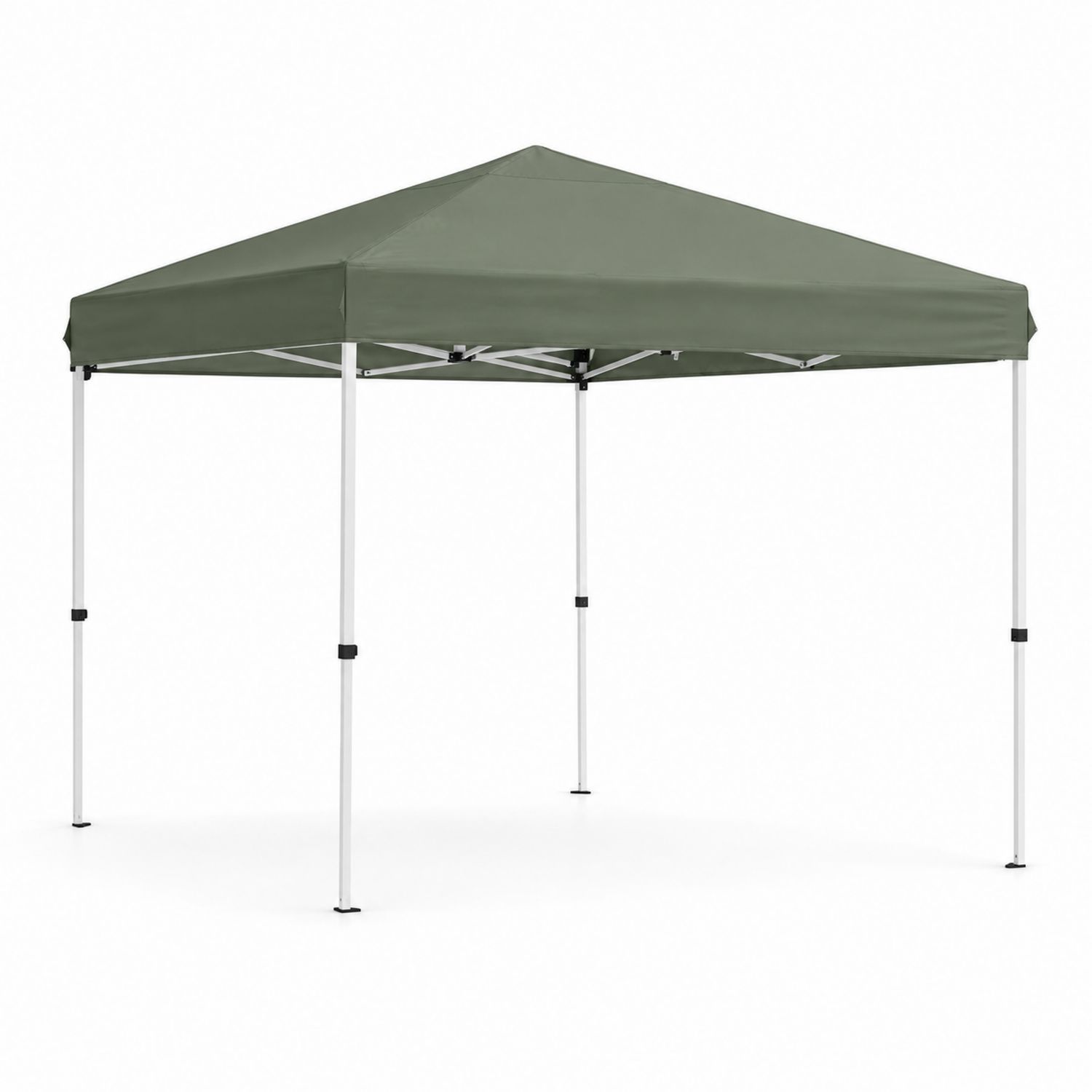Tonnelle pliable 3x3m en polyester et structure en acier, Vert Olive-Loftnestluxe