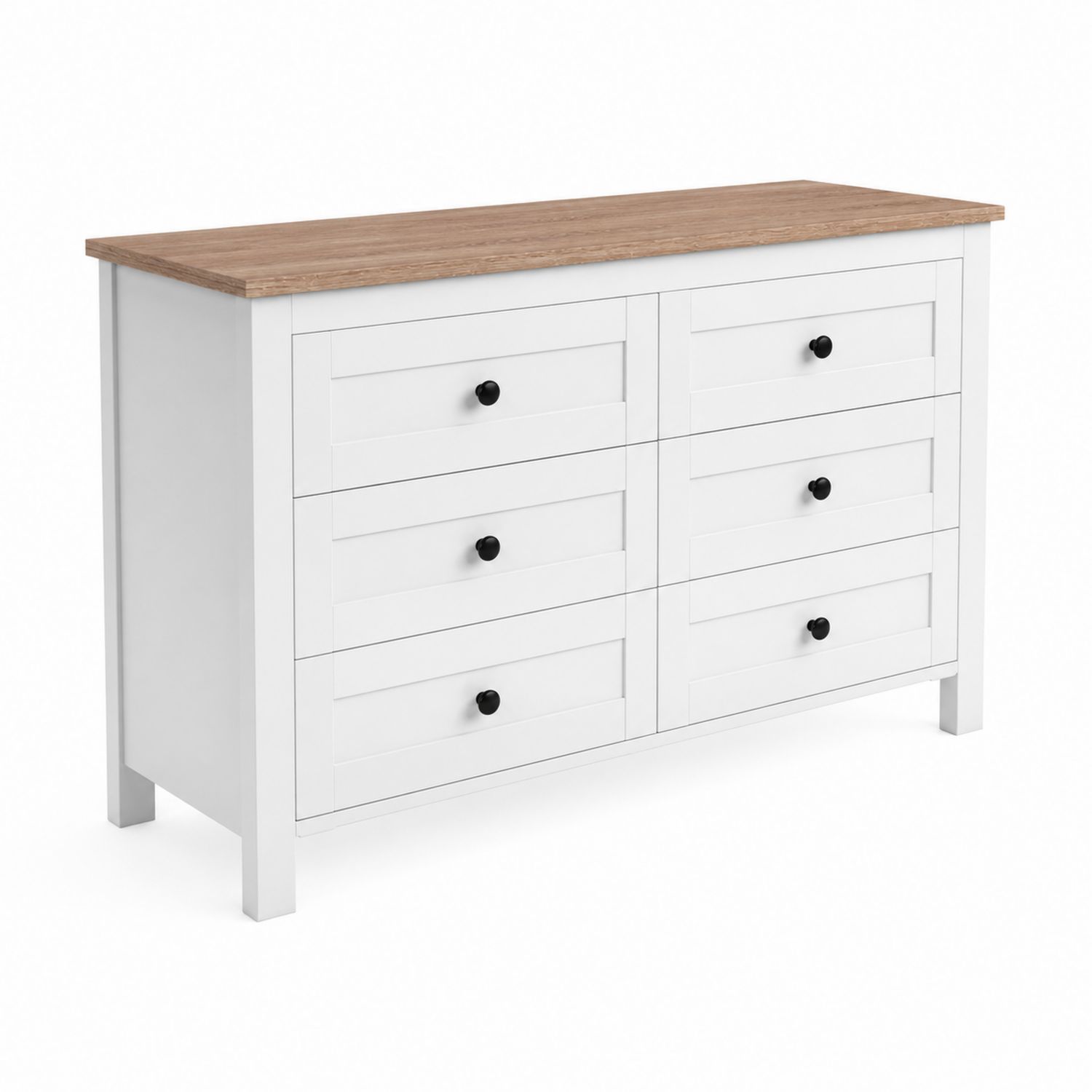 Commode 6 tiroirs en bois et chêne-Loftnestluxe