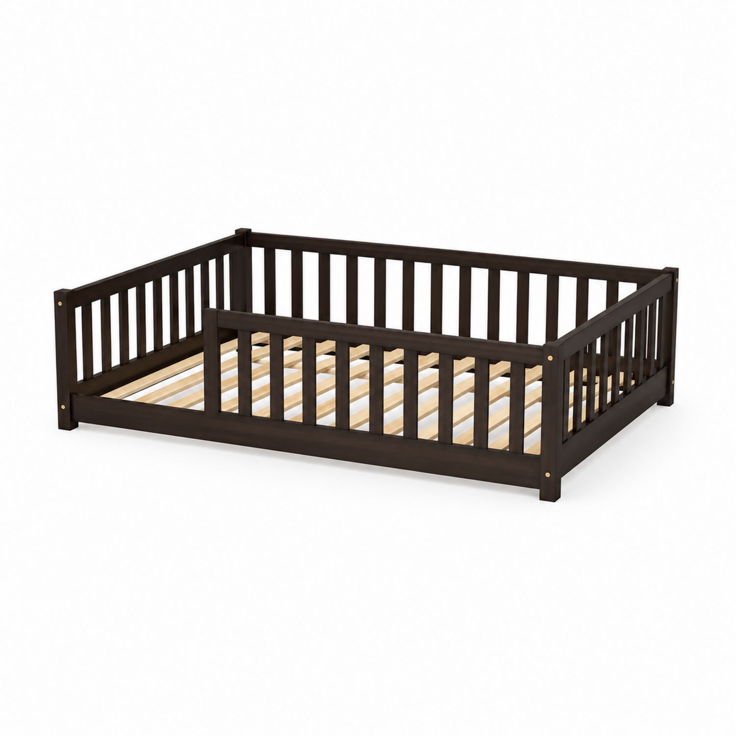Lit pour enfant en bois 70x140 cm Marron-Loftnestluxe