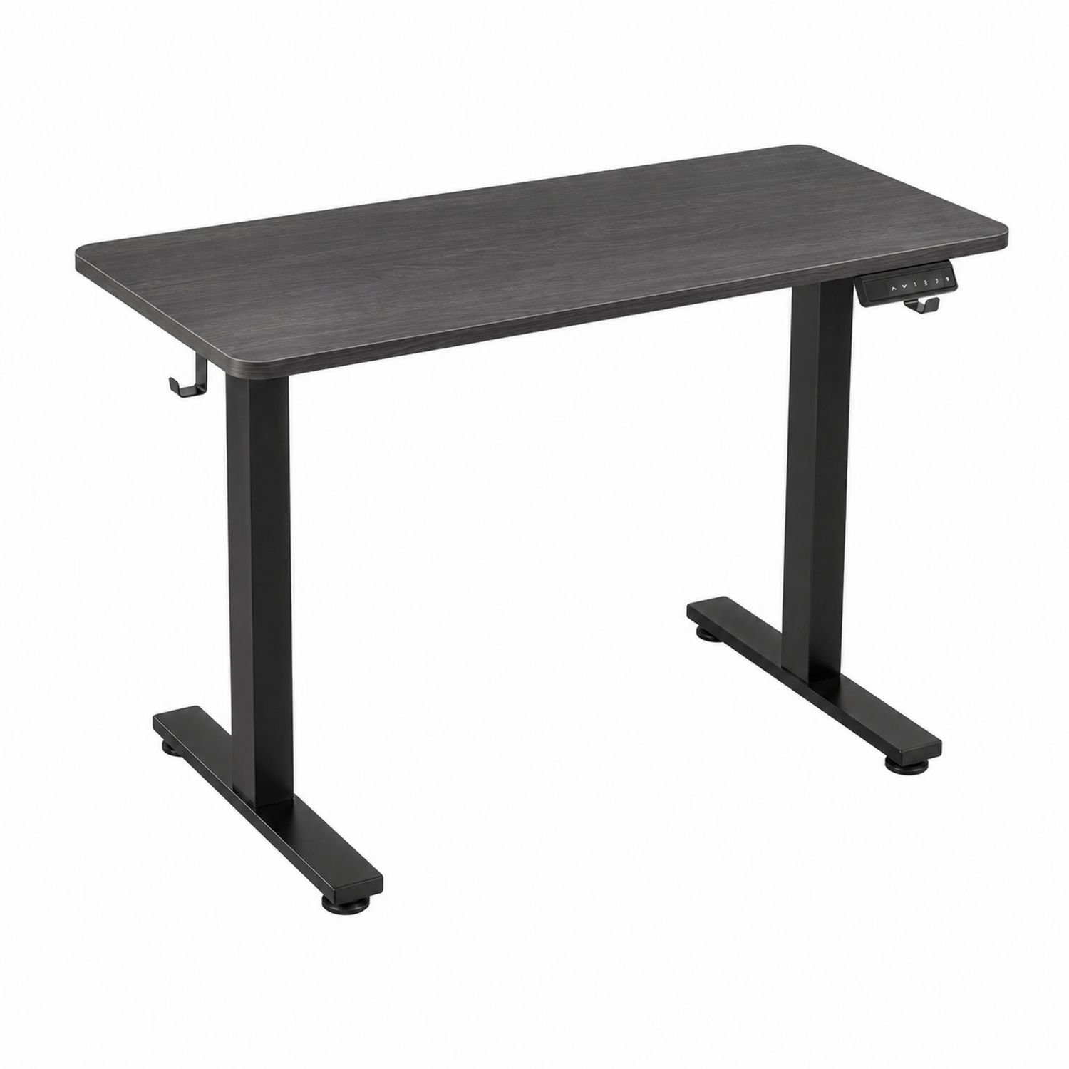 Bureau réglable en hauteur en MDF et métal noir 120x60 cm-Loftnestluxe