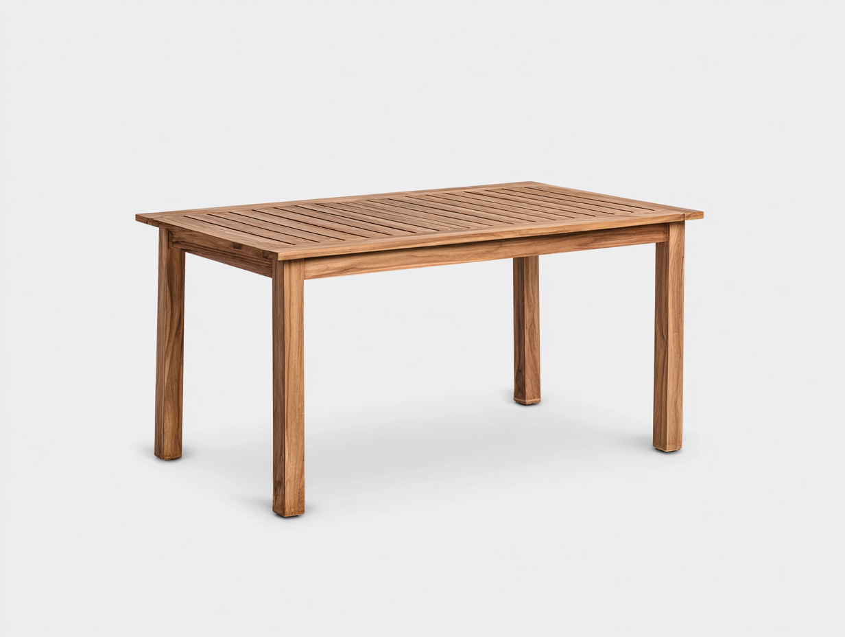 Tavolo da giardino - legno di teak - 180x90x76 cm - naturale - rettangolare-Favozihome