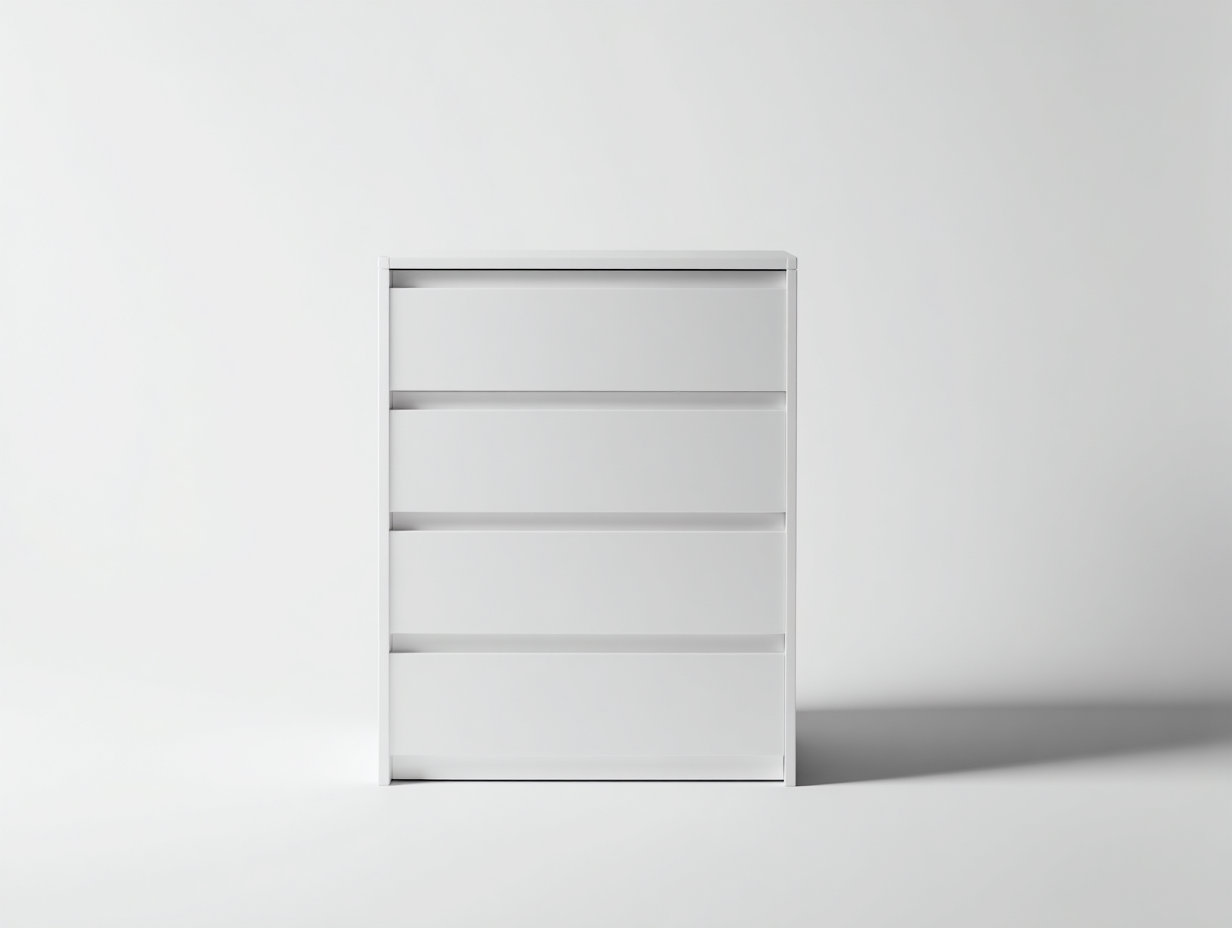 Cassettiera - Legno ingegnerizzato - 79x40x98 cm - Bianco - Moderno-Favozihome