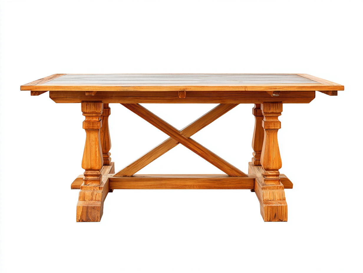 Tavolo da giardino - legno di pino - 200x95x76 cm - miele - classico-Favozihome