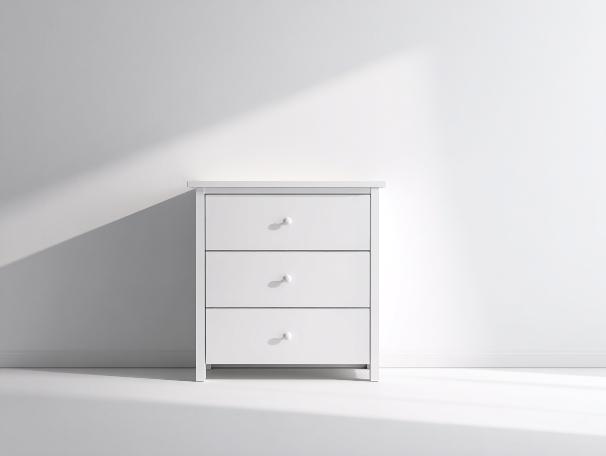 Cassettiera - MDF-Metallo - 75x39x72 cm - Bianco - Scandinavo-Favozihome
