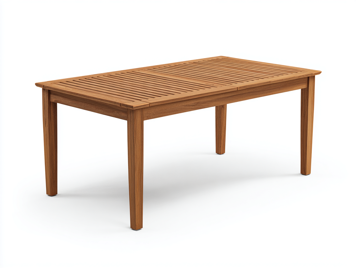 Tavolo da giardino - legno di teak - 200x100x76 cm - miele - rettangolare-Favozihome