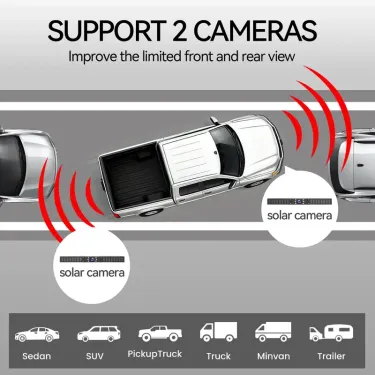 Magnetic, Solar-Powered, Wireless Backup Camera