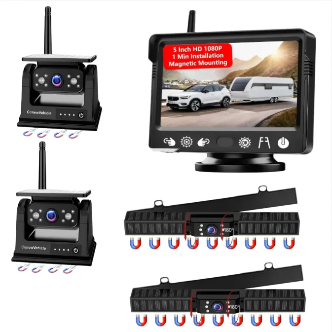 Magnetic, Solar-Powered, Wireless Backup Camera