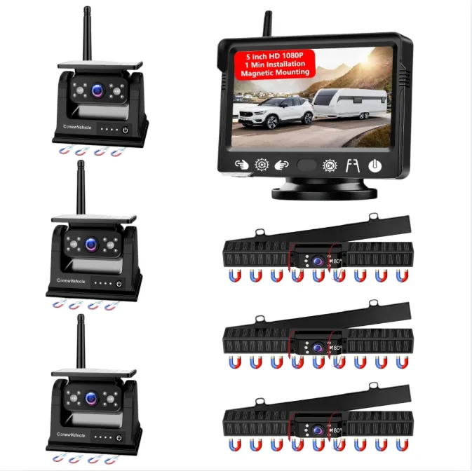 Magnetic, Solar-Powered, Wireless Backup Camera