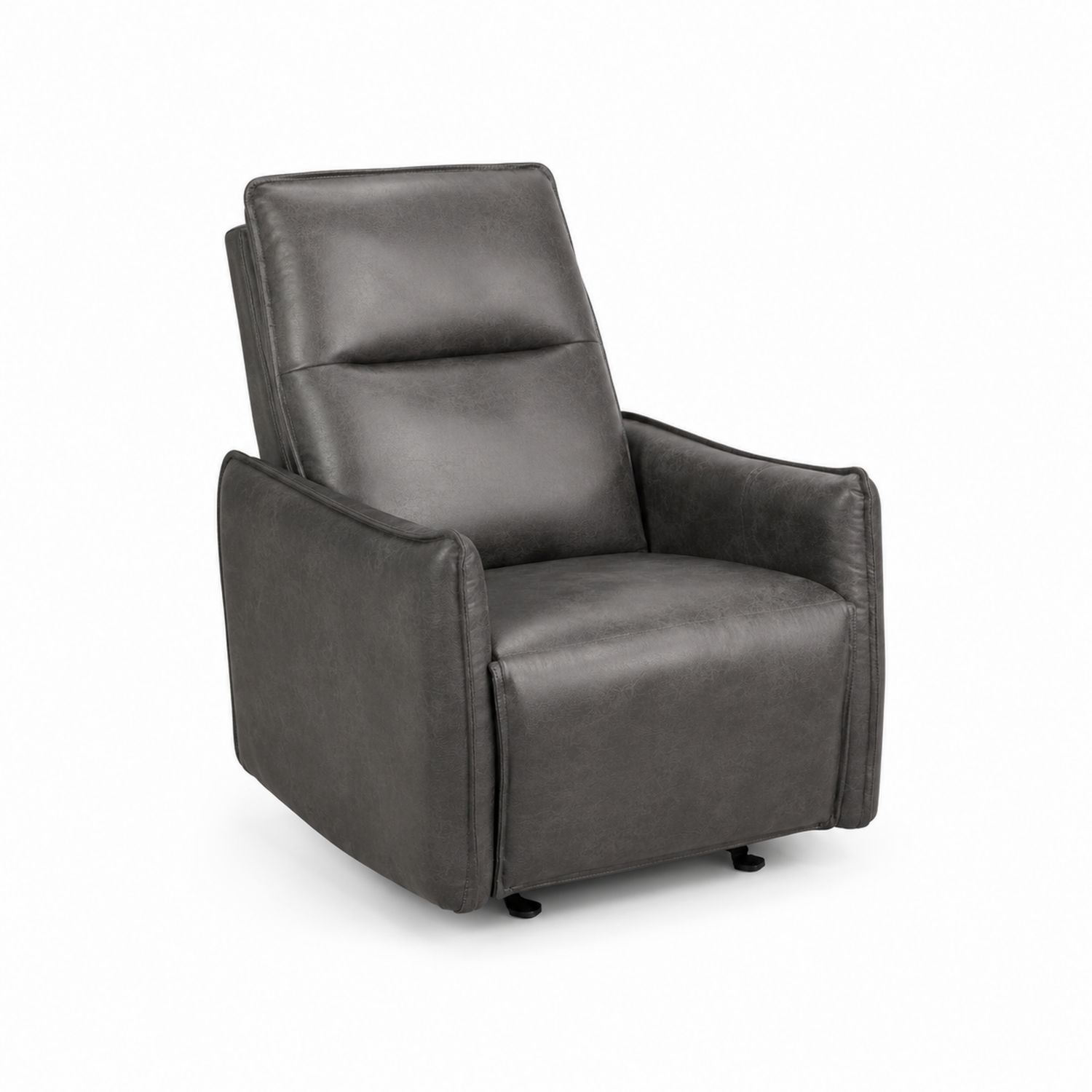Fauteuil inclinable en cuir synthétique gris