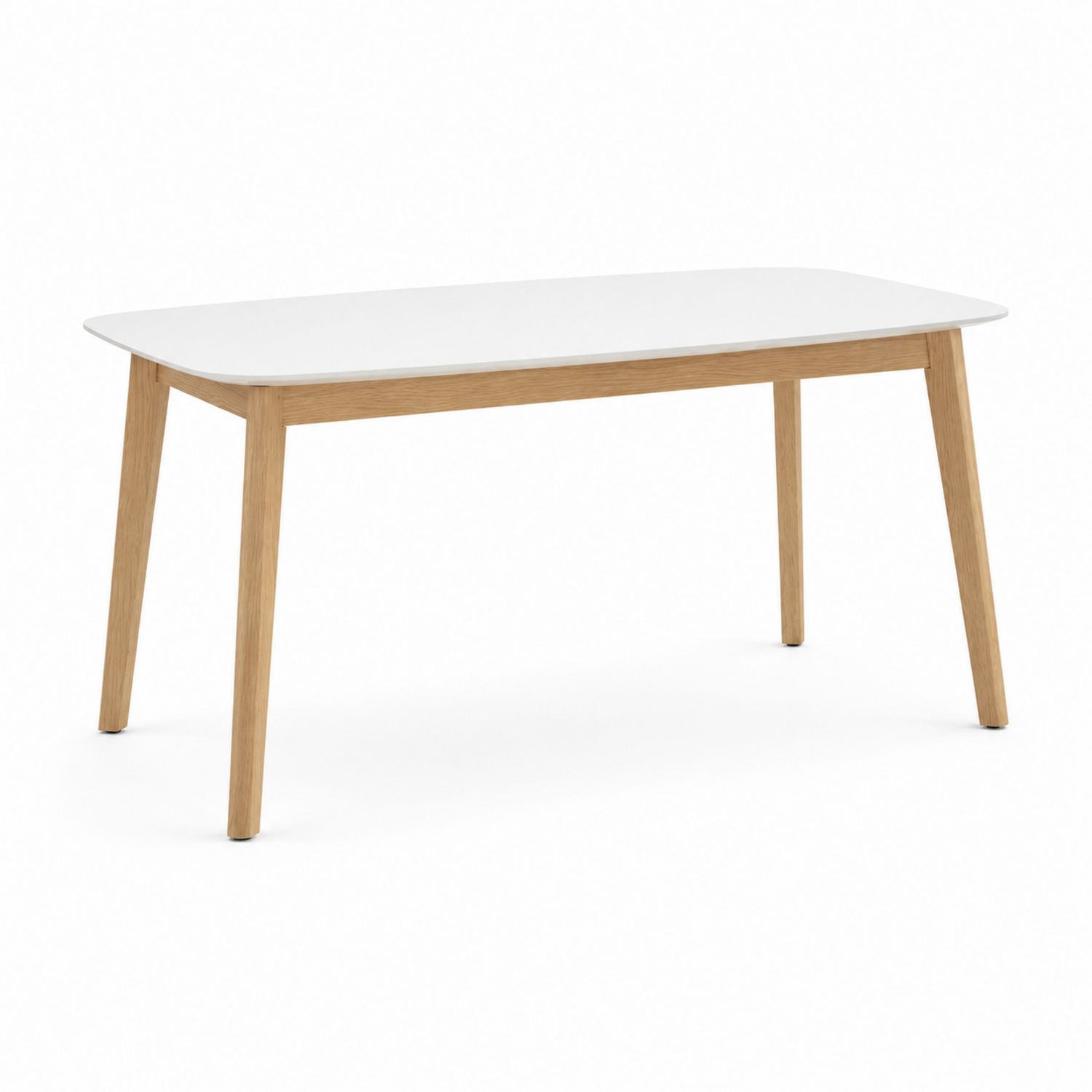 Table rectangulaire en MDF et Chêne clair 150x90x75 cm
