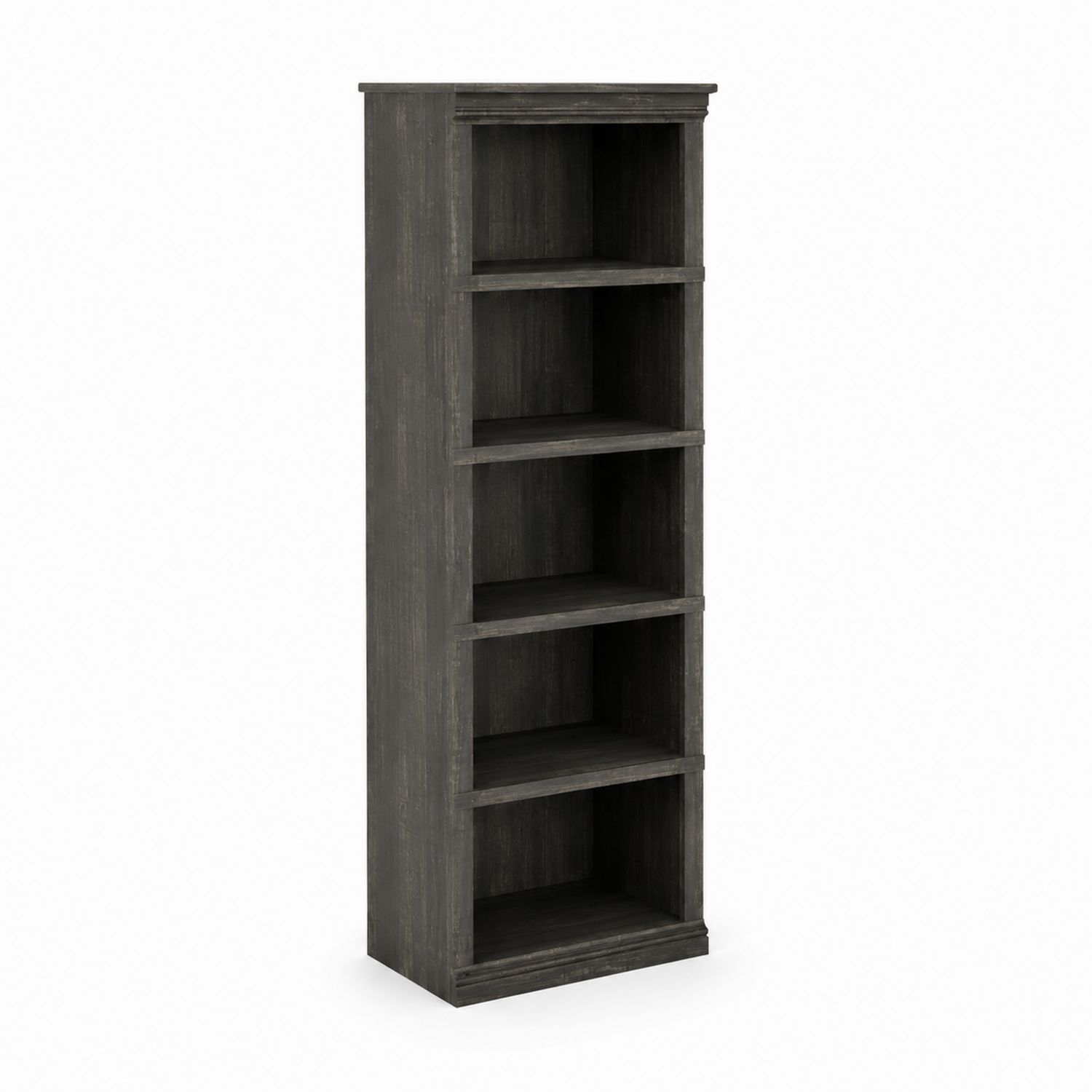 Bibliothèque en bois à 5 étagères noir