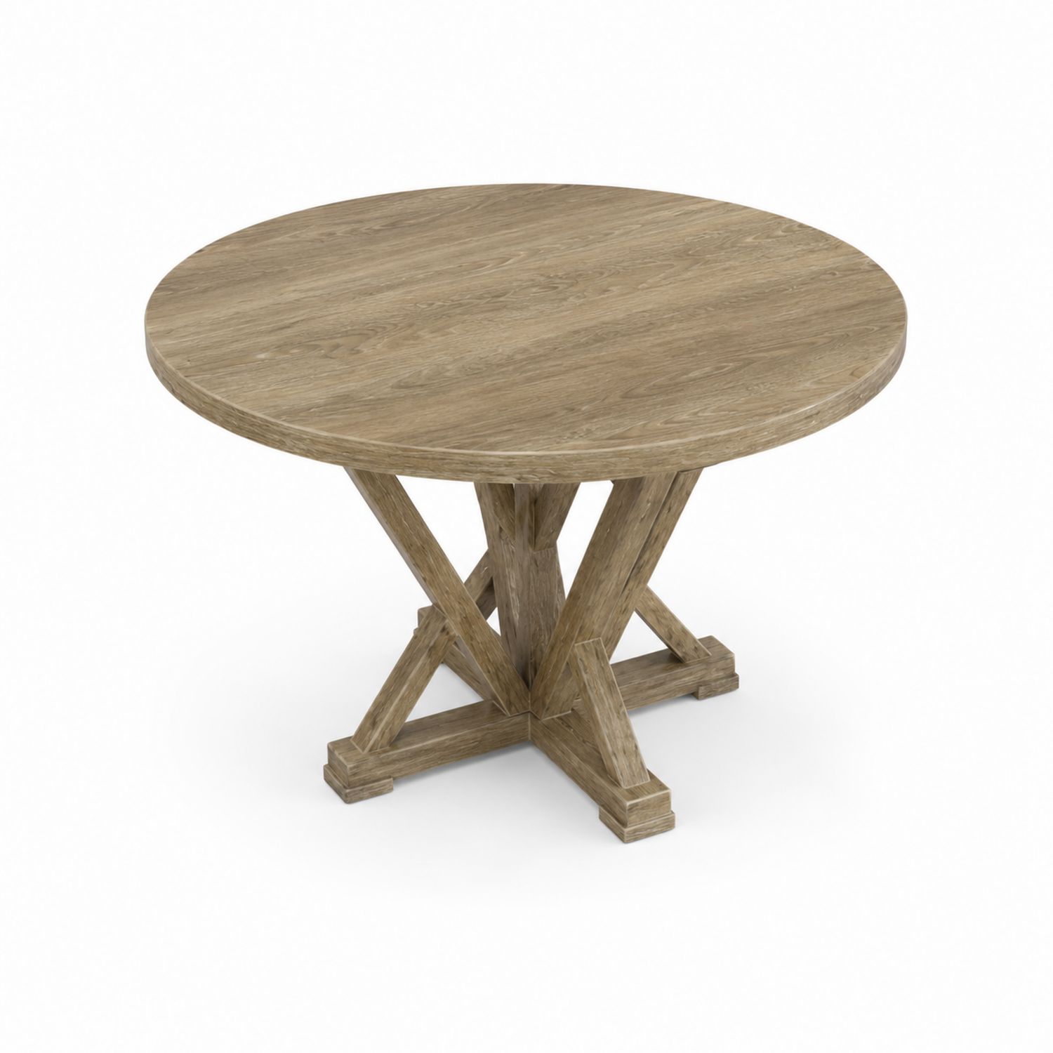 Table ronde en chêne massif 120 cm