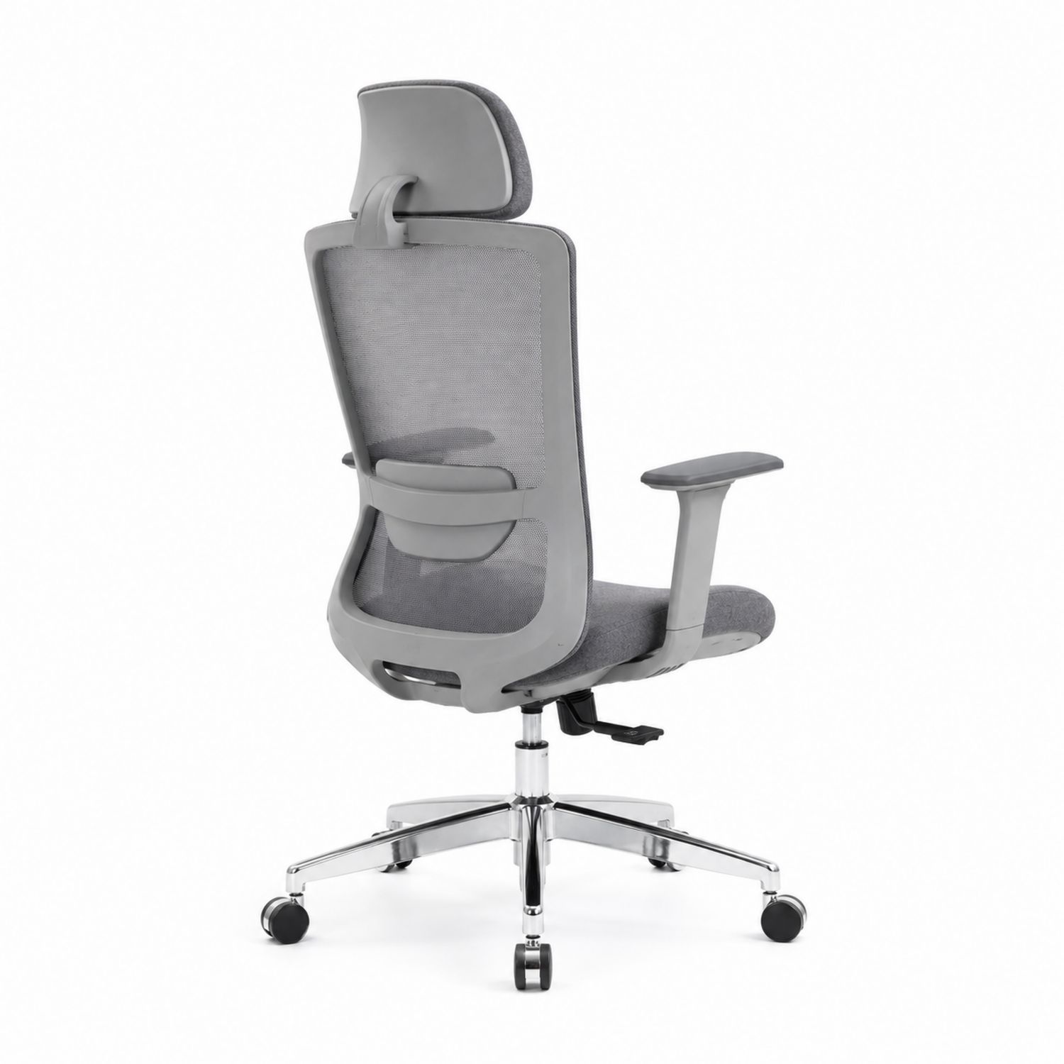 Chaise de bureau en maille grise