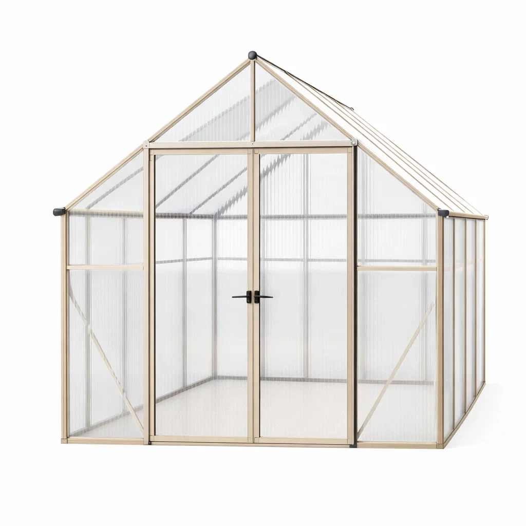 Gewächshaus Aluminium 250x300x227cm Klar-FURNIALUNO