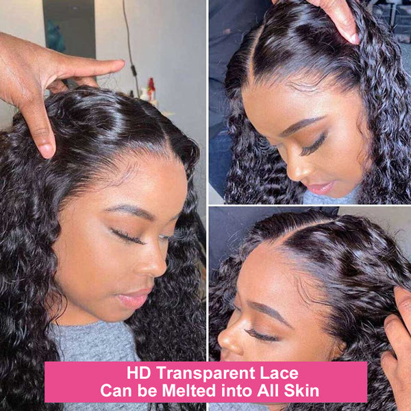 Brazilian Water Wave Human Hair Bundles with Closure 3 Bundles with Closure - LollyHair