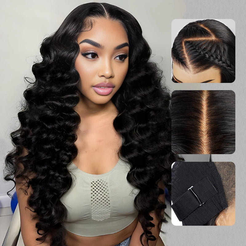 ベア1 30 Inch Long 7x6 HD Lace Front Wig - 250% Density Glueless Loose