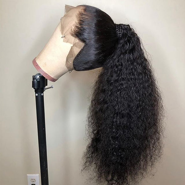 360 Lace Frontal Wig Curly Human Hair Wig 28 Inch Lace Frontal Wigs Human Hair - LollyHair
