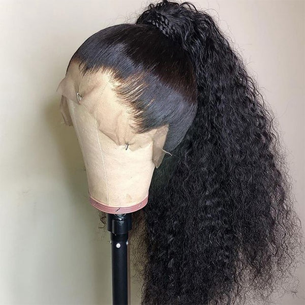 360 Lace Frontal Wig Curly Human Hair Wig 28 Inch Lace Frontal Wigs Human Hair - LollyHair