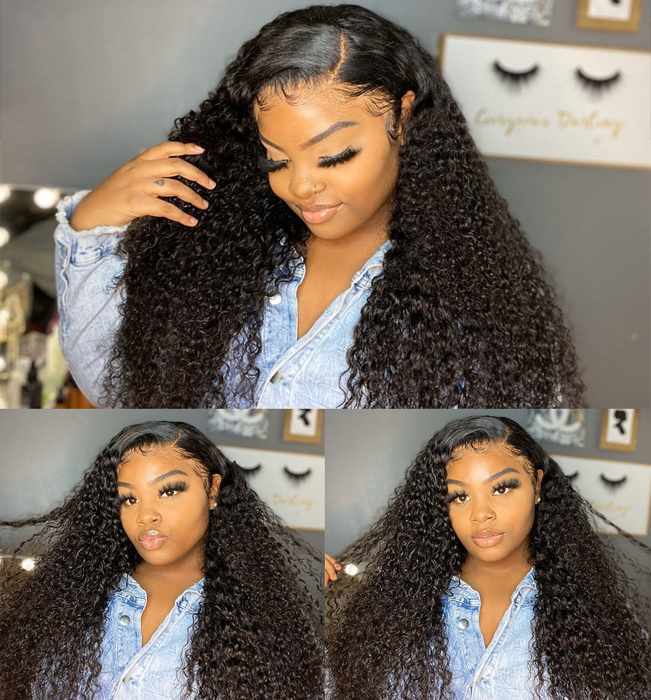 Curly Bundles Kinky Curly Hair Extensions Human Hair Deep Wave Human Hair Bundles - LollyHair