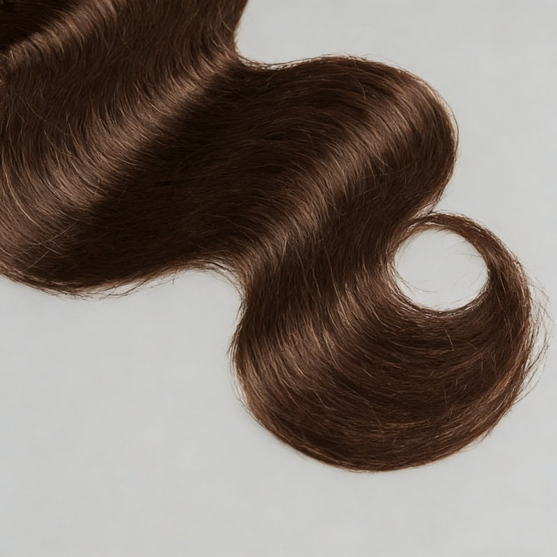 Chocolate Body Wave Hair Weave Bundles 12A Upgraded Brown Human Hair Bundles 1 3 4 Bundle Quick Wave Sew In Extensions