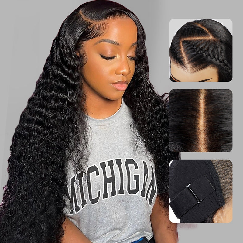 7x6 HD Lace Front Wig - 250% PartingMax Glueless Deep Wave Human