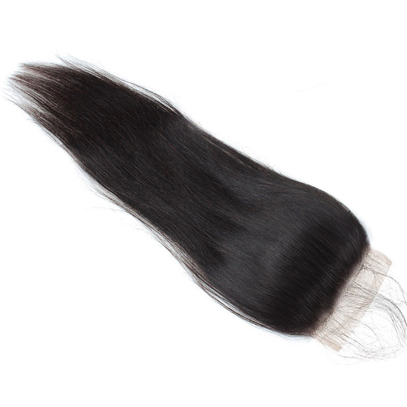 Lolly Hair Brazilian Straight Virgin Human Hair Lace Closure 4x4 Remy Hair Closure with Baby Hair : LOLLYHAIR