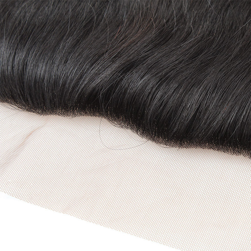 Lolly Hair 1Pc Brazilian Virgin Hair Brazilian Straight Hair Weave Ear To Ear 13x4 Lace Frontal : LOLLYHAIR