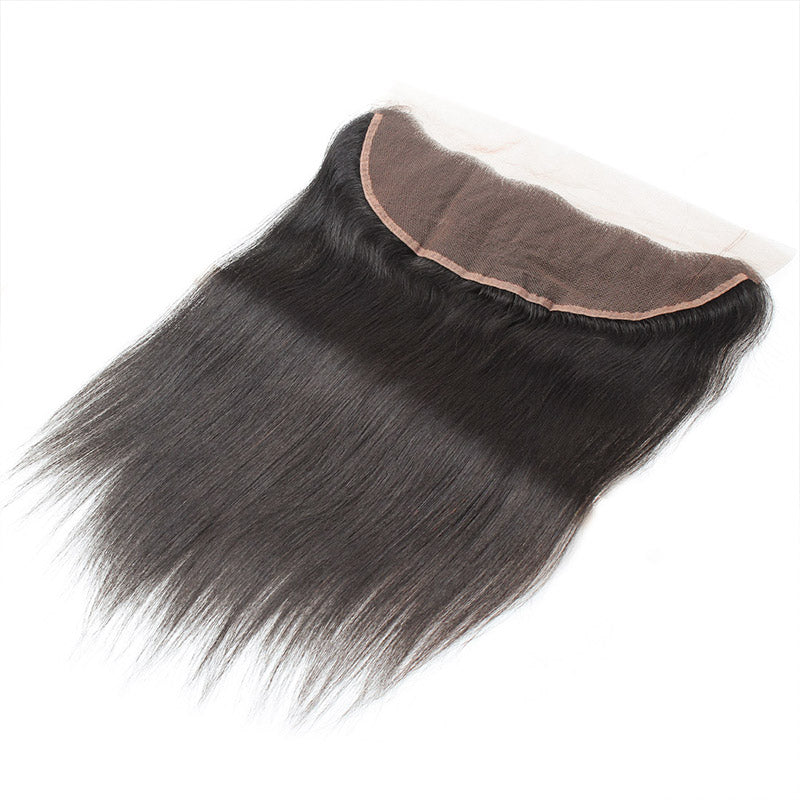 LollyHair 9A Straight Malaysia Virgin Human Hair Natural Malaysia Straight Hair Ear to Ear 13x4 Lace Frontal : LOLLYHAIR