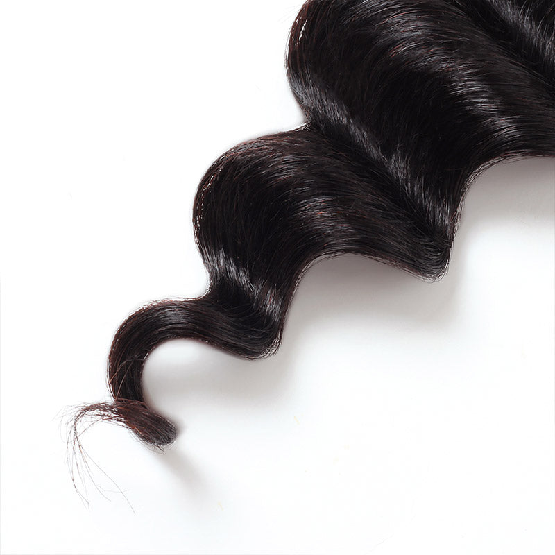 Lolly Hair Loose Deep Wave Virgin Human Hair 4x4 Lace Closure Deals 1pc Human Virgin Hair Loose Deep 130% Density Lace Closure : LOLLYHAIR