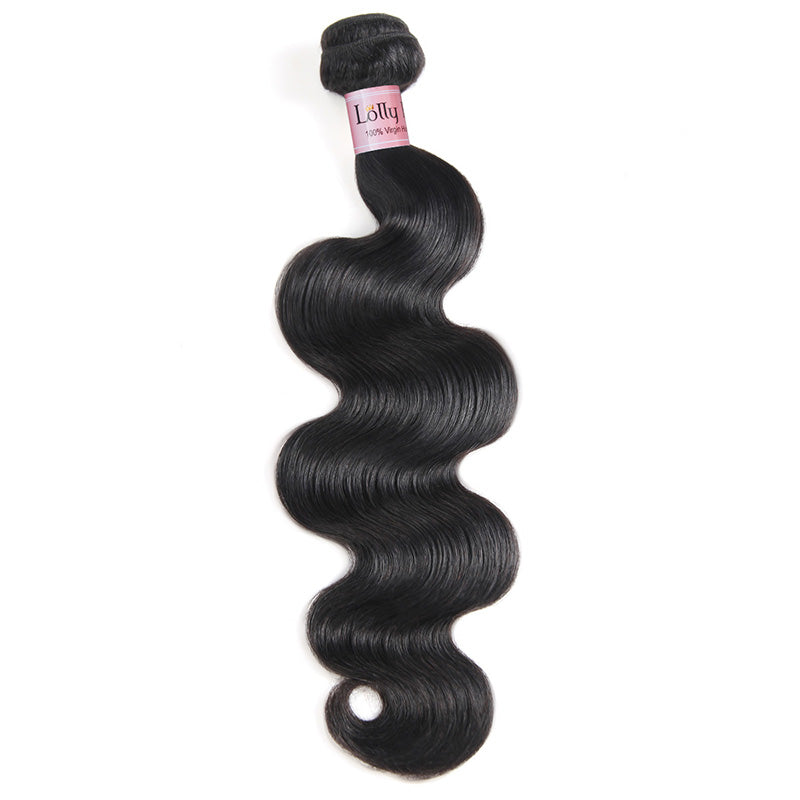 Lolly Hair Body Wave Virgin Human Hair Weave 1 Bundle Weave 100g 8-28 Inches : LOLLYHAIR