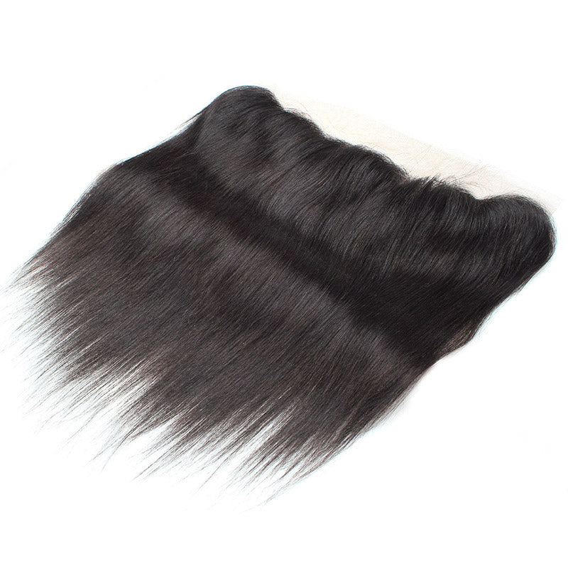 LollyHair 9A Peruvian Real Virgin Human Hair Straight Peruvian Remy Hair 1Pc Ear to Ear 13x4 Lace Frontal : LOLLYHAIR