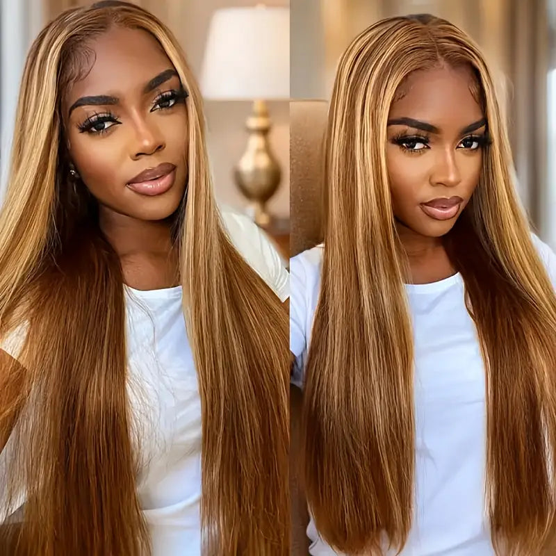 P4 27 Hightlight Colored Wigs | Straight Lace Frontal Wig